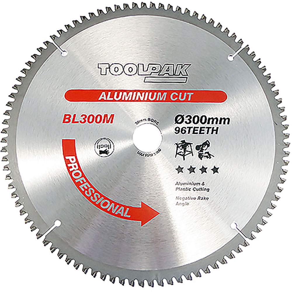 300mm X 30mm X 96T Aluminium TCT Saw Blade